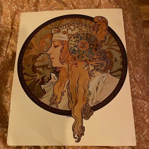 Vintage art nouveau poster - Picture 1 of 3